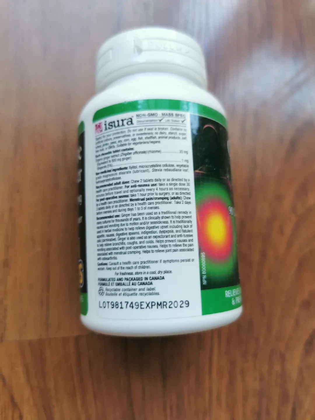 Natural Factors Chewable Ginger 500mg - 90 Tablets image indicator(2)