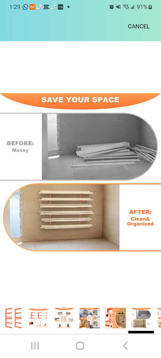 Orange Lumber Storage Rack - photo 3