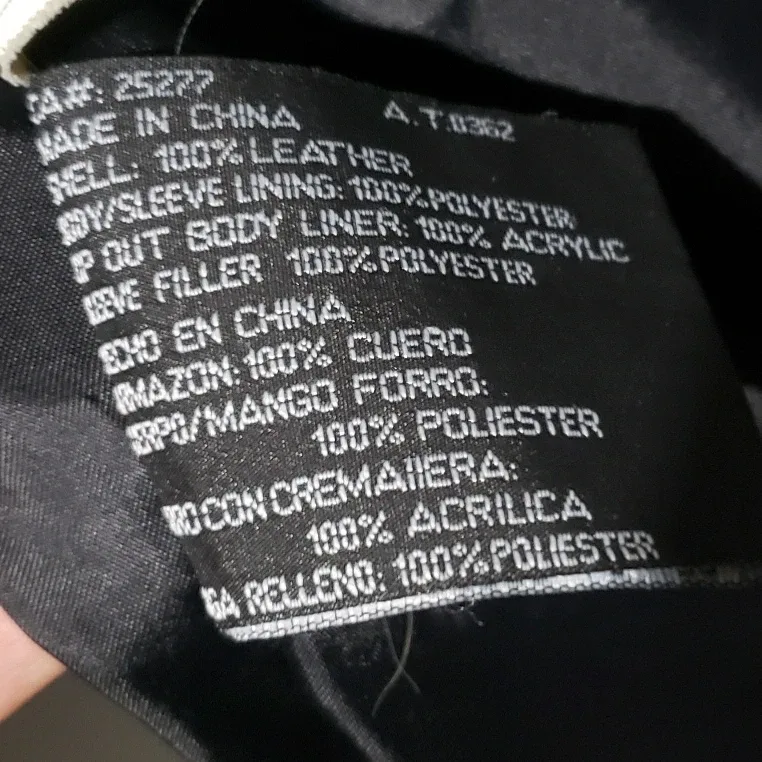 Vroom Dreesmann Black Leather Jacket (M) image indicator(5)