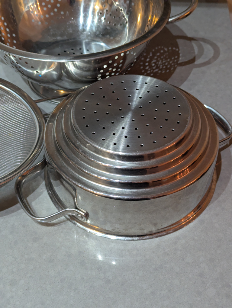 Stainless Steel Colanders + Steamer - photo 2