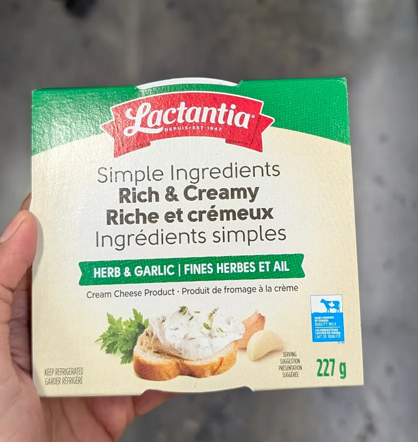 Lactantia Herb & Garlic Cream Cheese 227g thumbnail