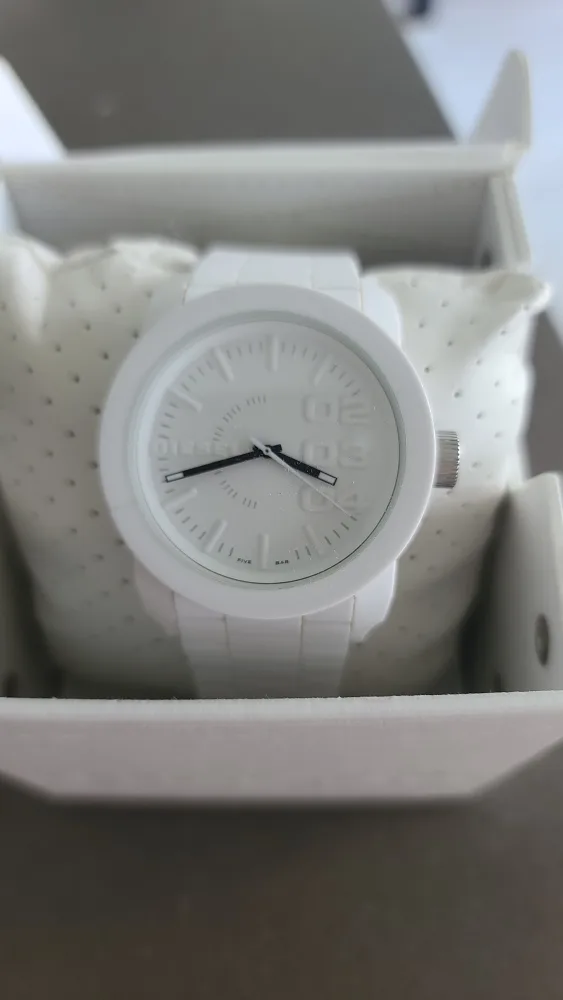 Diesel White Rubber Watch with Box thumbnail