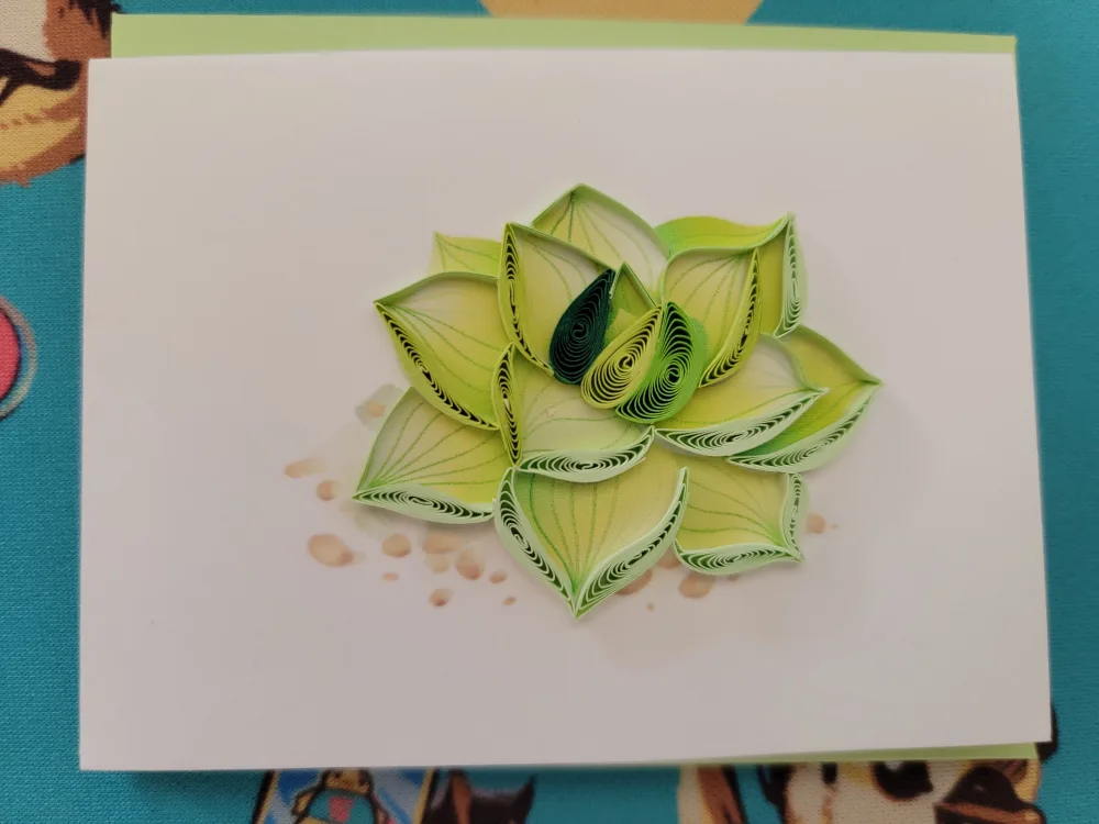 🥕 Quilling Card - Succulent Plant Card thumbnail