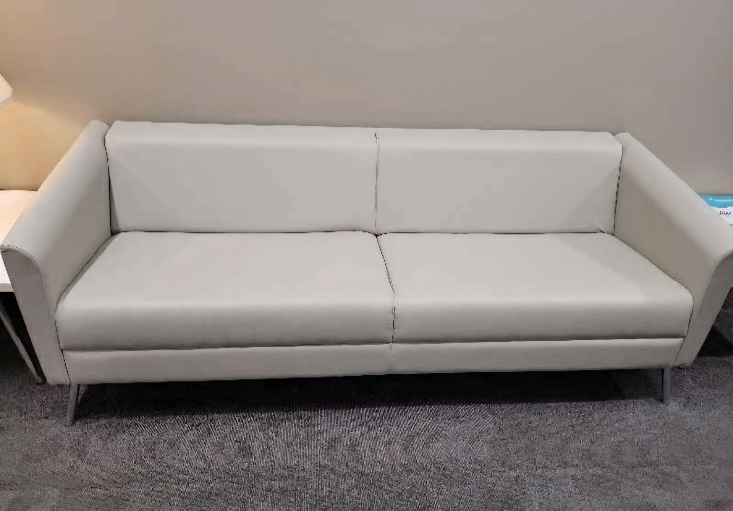 Cream Loveseat Sofa
