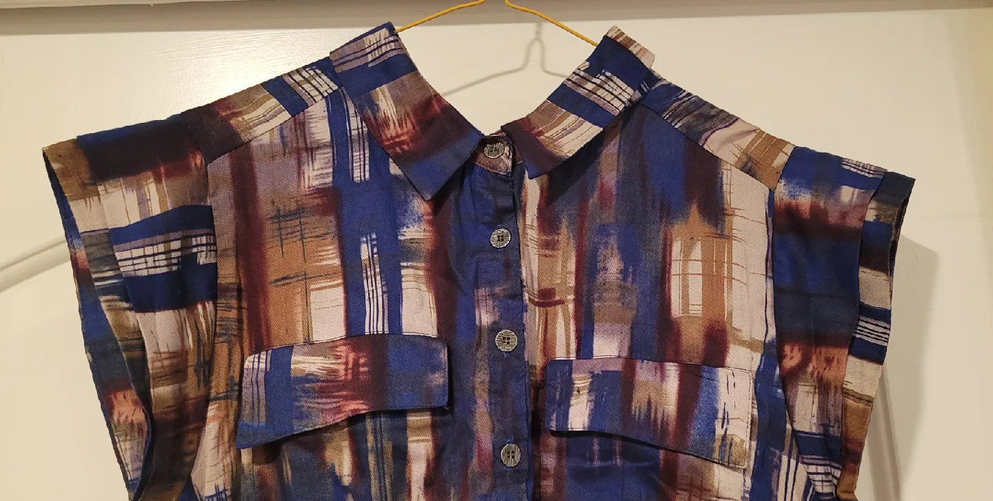 Abstract Print Sleeveless Dress by Akira image indicator(2)