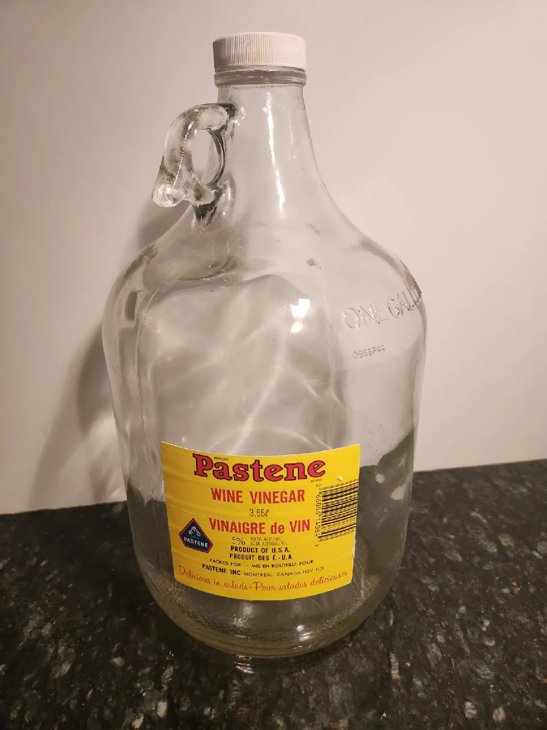 Free Empty Wine Vinegar One Gallon Glass Jug thumbnail