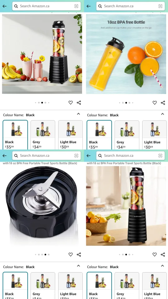 ➡️LaReveuse Smoothies Blender Personal Size 300Watts, 18 oz image indicator(5)