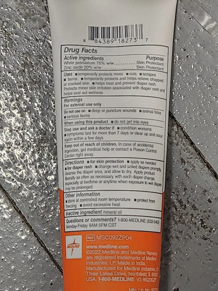 🥕FREE Medline Remedy Essentials Zinc Oxide Paste image indicator(3)