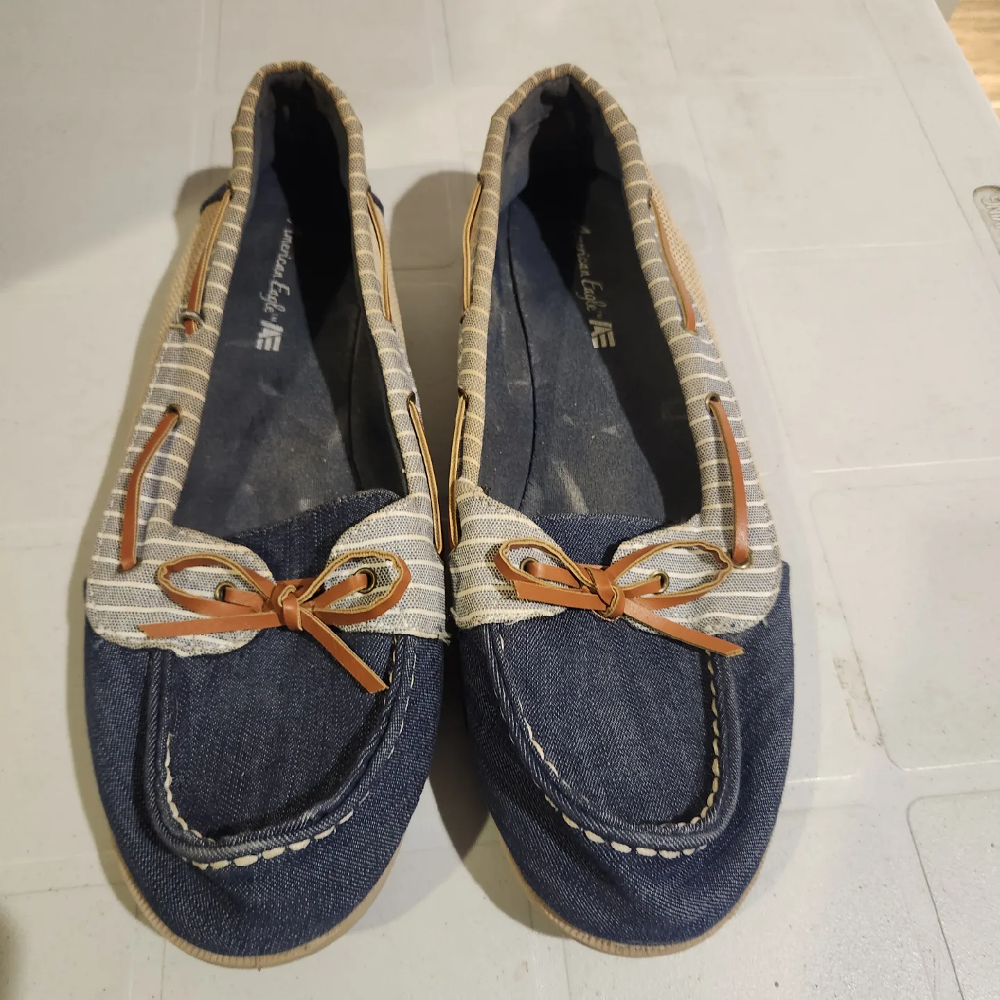 American Eagle Blue Loafer Shoes - Size 12 image indicator(2)