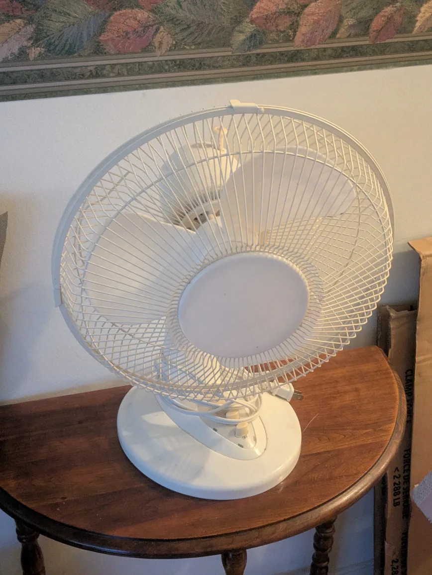 White Table Fan thumbnail