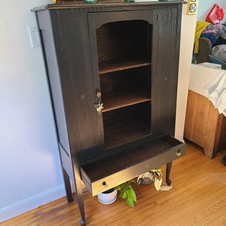 Vintage Black Cabinet for $50!! image indicator(4)