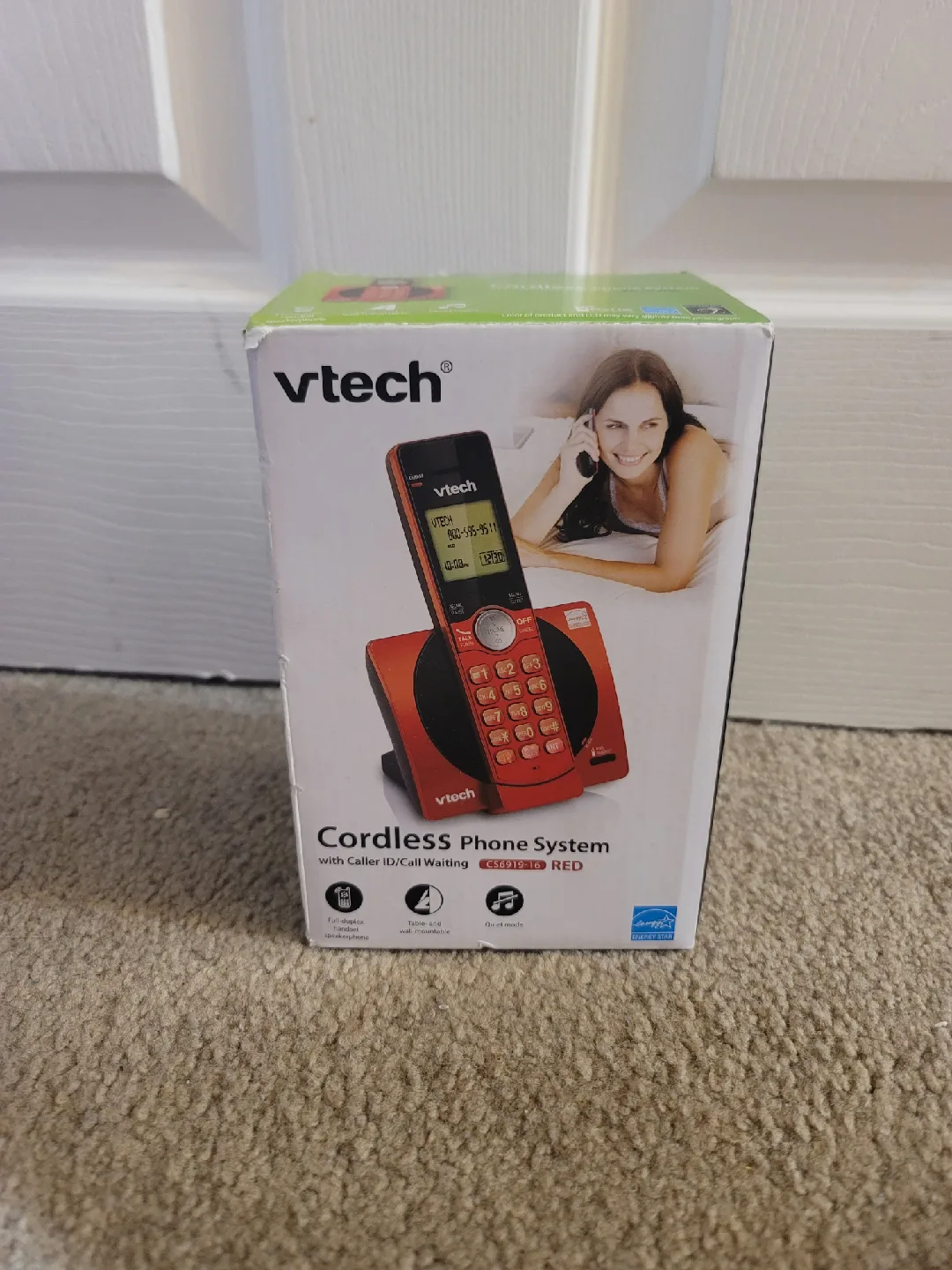 VTech Cordless Phone System CS6919-16 - Red
