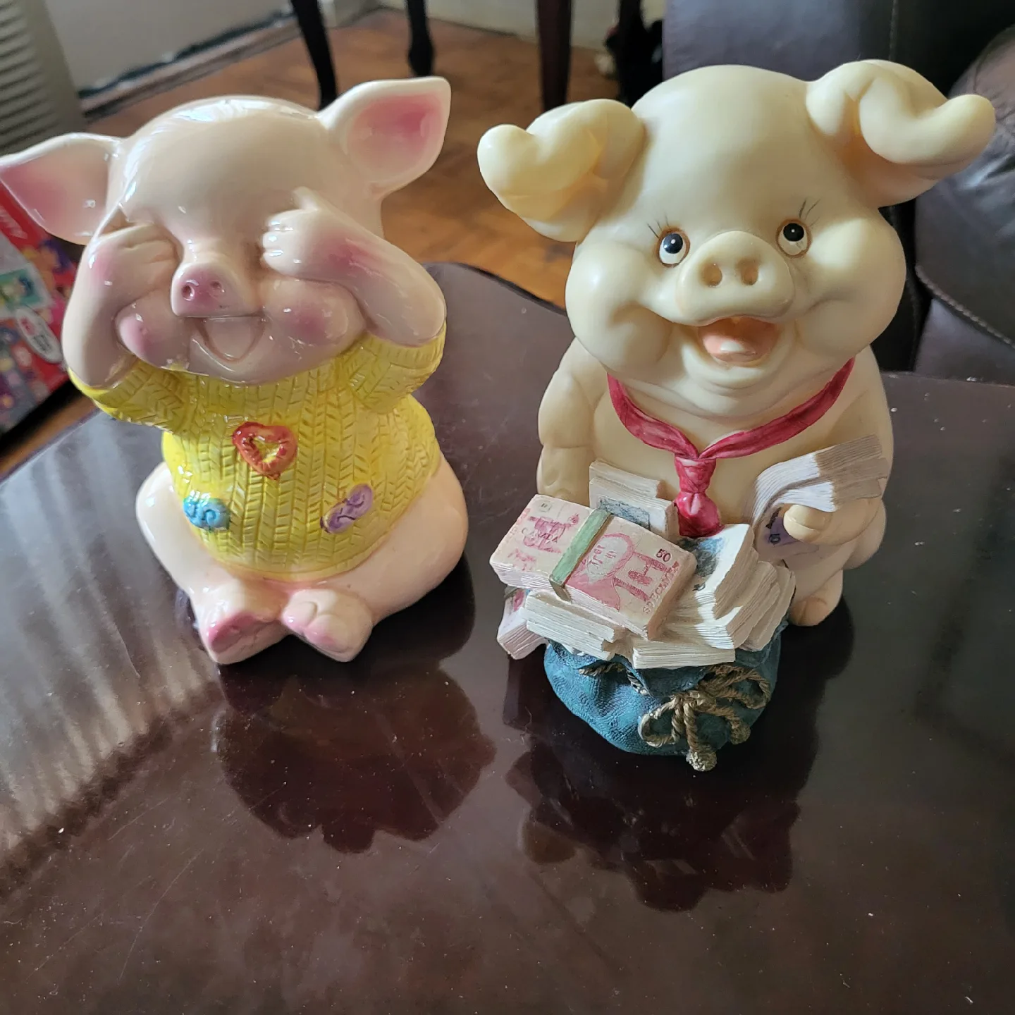 Piggy Bank Set of 2 - Hear No Evil, See No Evil thumbnail