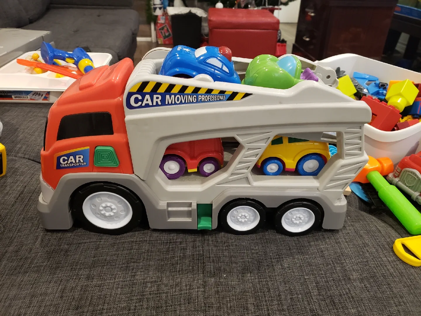Car Transporter Truck Toy with Cars thumbnail
