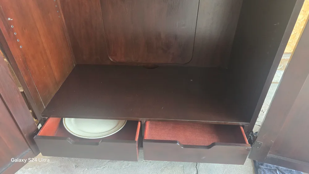 Dark Brown Cabinet with Drawers image indicator(4)