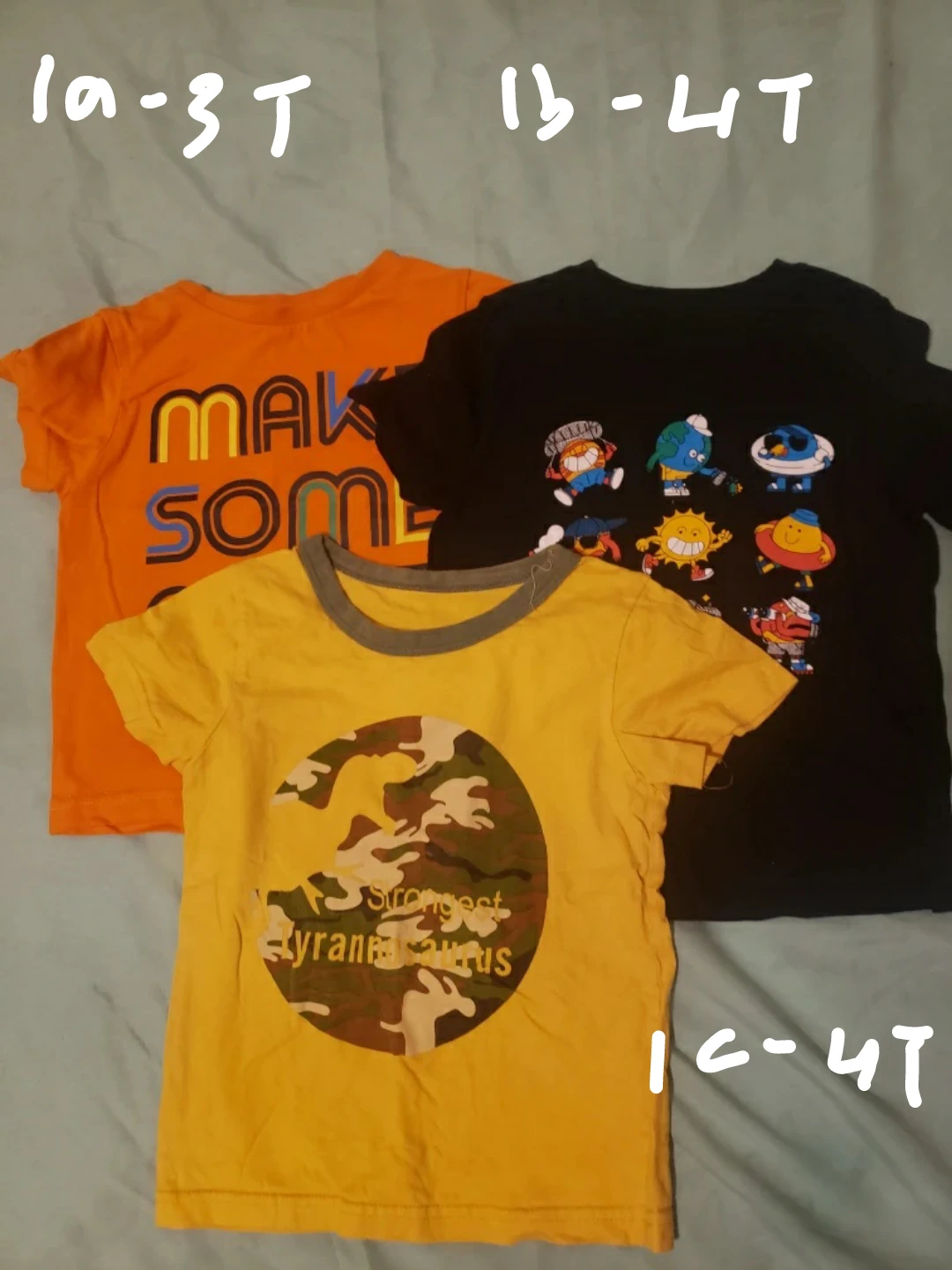 3 pieces kids 4T T-Shirts Bundle $5 - Various Brands