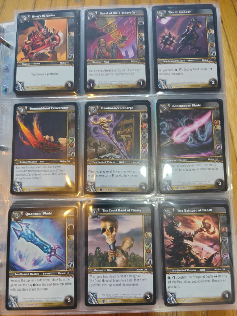 World of Warcraft TCG Cards (Weapons) image indicator(6)