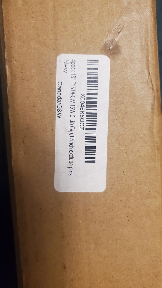 New 4-Pack 18" F15T8/CW Fluorescent Light Bulbs - photo 2