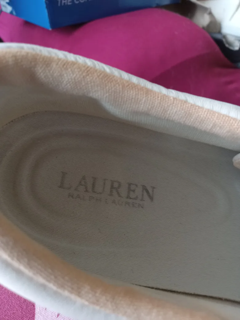 Ralph Lauren Cream Sneakers image indicator(9)