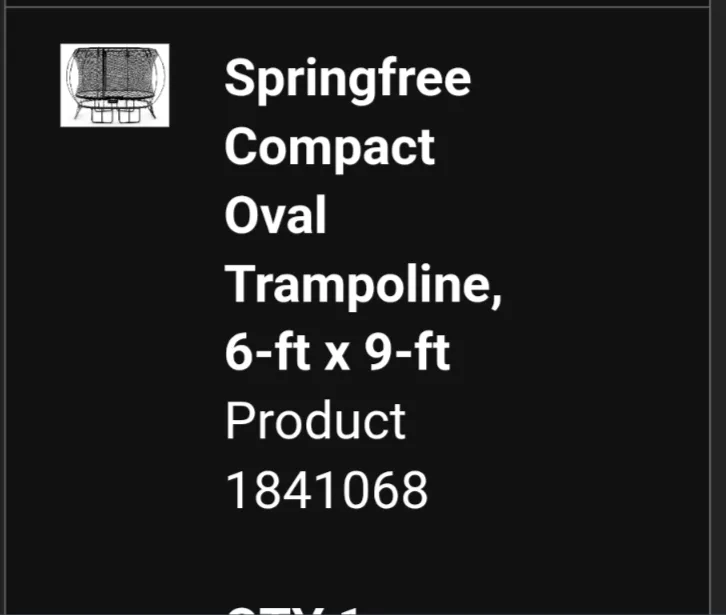 Springfree Compact Oval Trampoline, 6-ft x 9-ft thumbnail