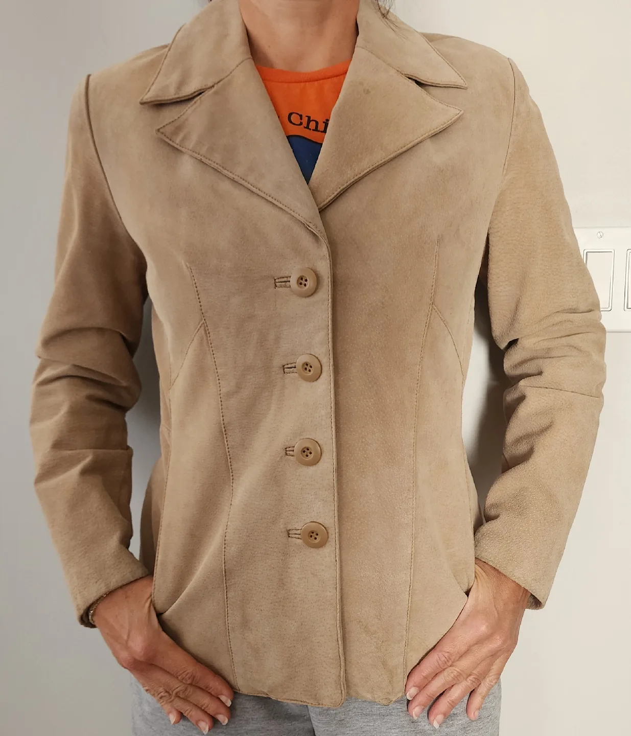 WOMEN'S Wilson's Leather Maxima Suede Jacket - Size Small image indicator(6)