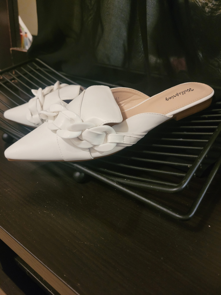 White Mules Size 8 by Wellspring - photo 3