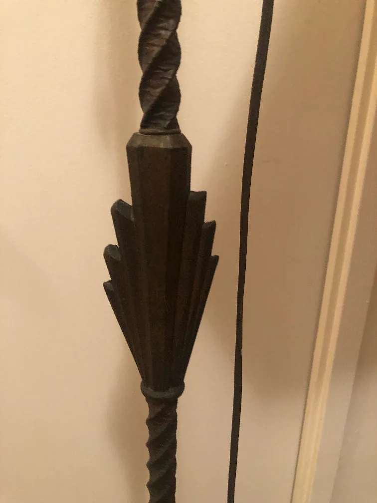 1920s Rembrandt Iron bridge Arm Floor lamp image indicator(5)