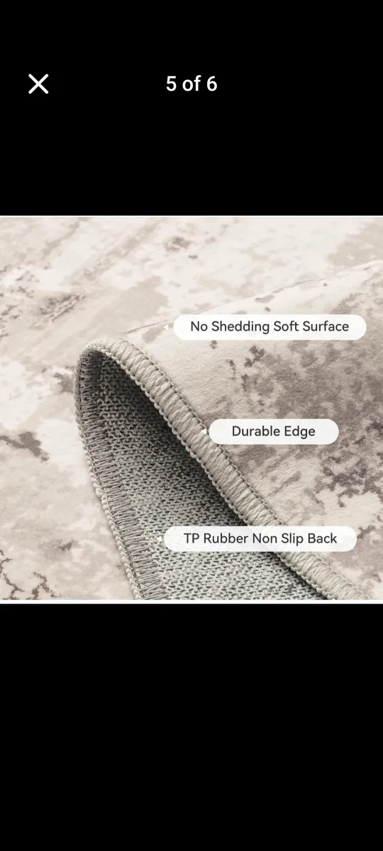 Abstract Neutral Area Rug image indicator(3)