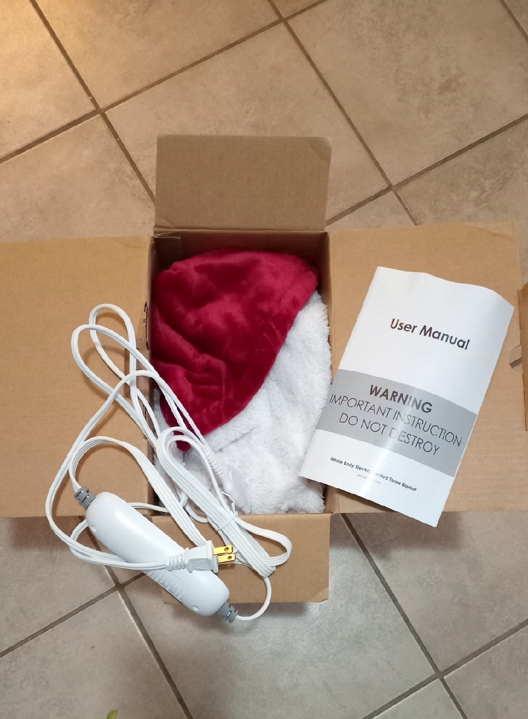Whole Body Electric Heated Throw Blanket - New in Box! - photo 2
