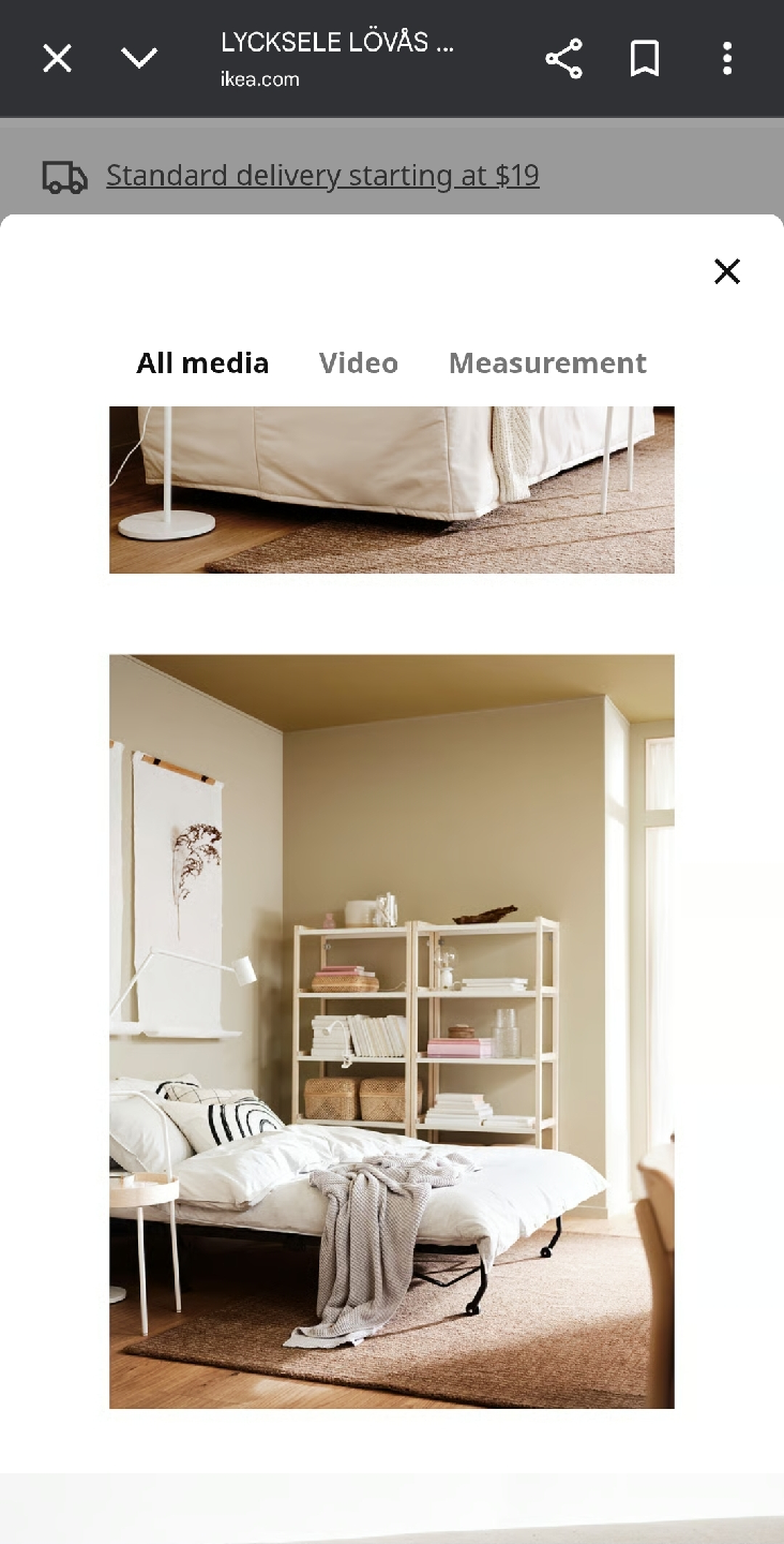 IKEA LYCKSELE LÖVÅS Sofa Bed - photo 2