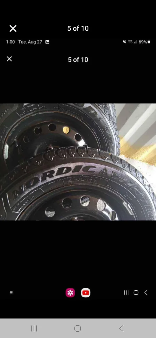 Set of 4 GOOD YEAR winter tires rims (225 65 17) image indicator(3)