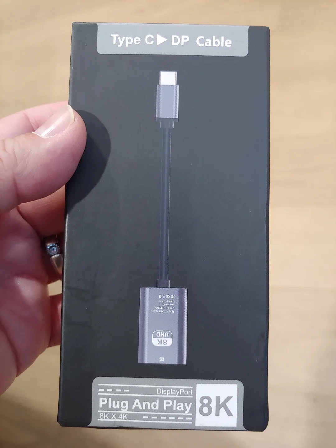 USB C to DP Female Connector, 8K HD image indicator(7)