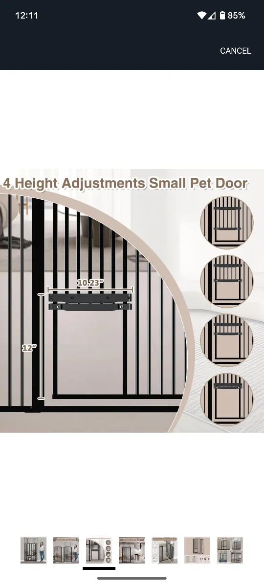 Adjustable Height Cat/Pet Gate image indicator(3)