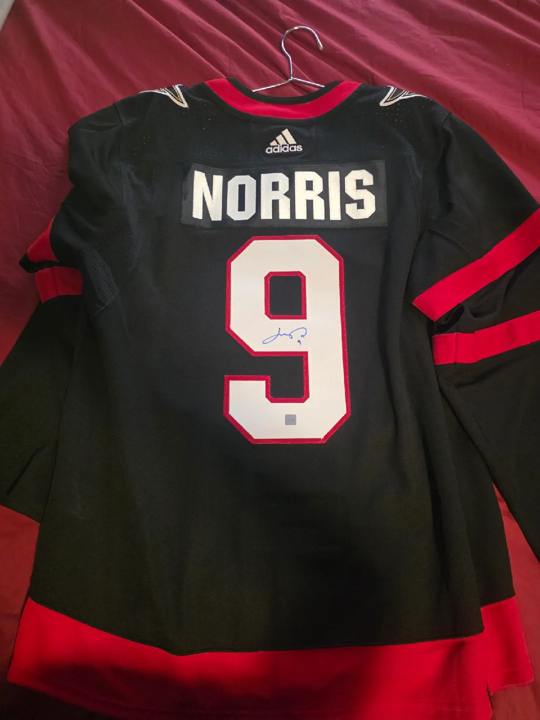 Ottawa Senators Adidas Norris #9 Jersey image indicator(2)