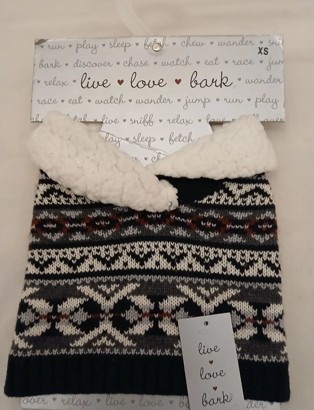 Live Love Bark Dog Sweater & a Cats and Dawgs Hoodie. image indicator(2)