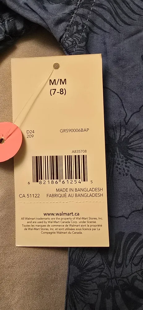 NEW! Boy's Blue Floral Shirt! - Size 7 / 8 image indicator(9)