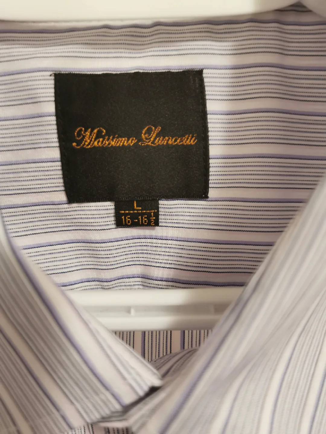 Massimo Lunati Striped Dress Shirt - Neck Size 16-16½ image indicator(4)
