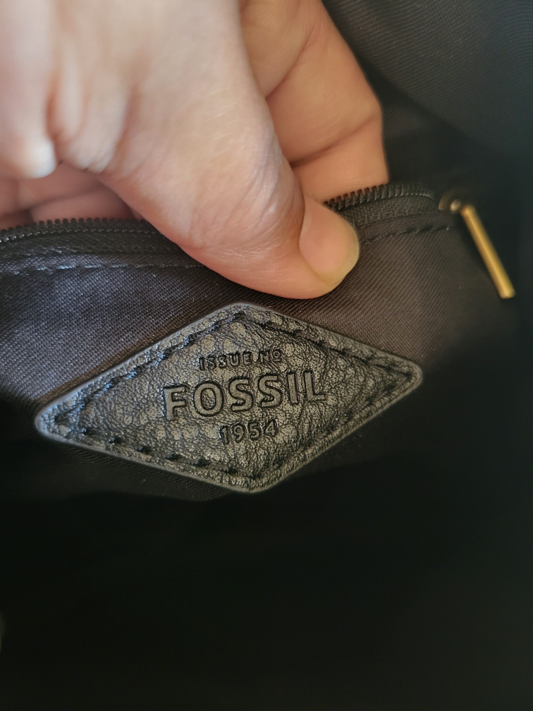 Fossil Black Leather Convertible Backpack Purse - photo 3