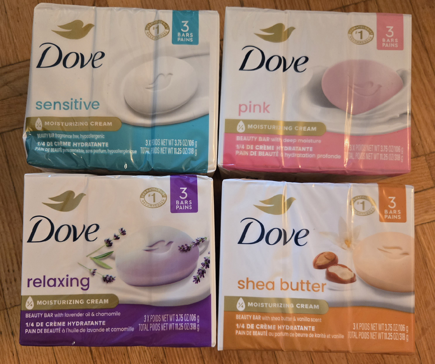 Dove Beauty Bar Soap - 3-Bar Packs
