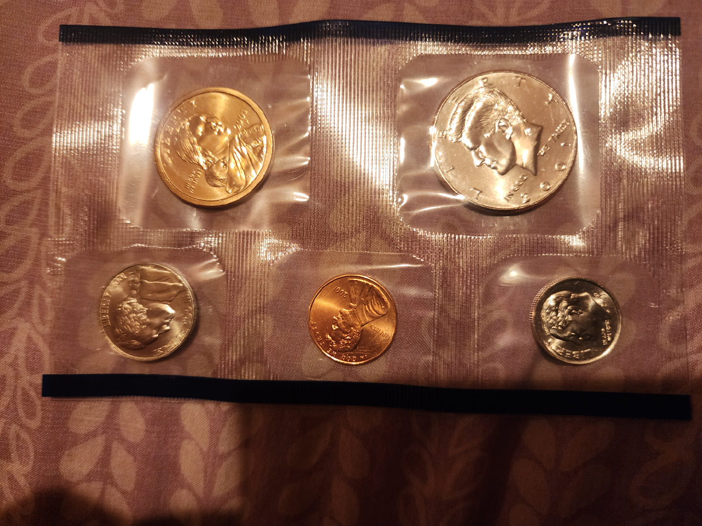 2001 US Mint Uncirculated Coin Set 1999 state quarter collection - photo 3
