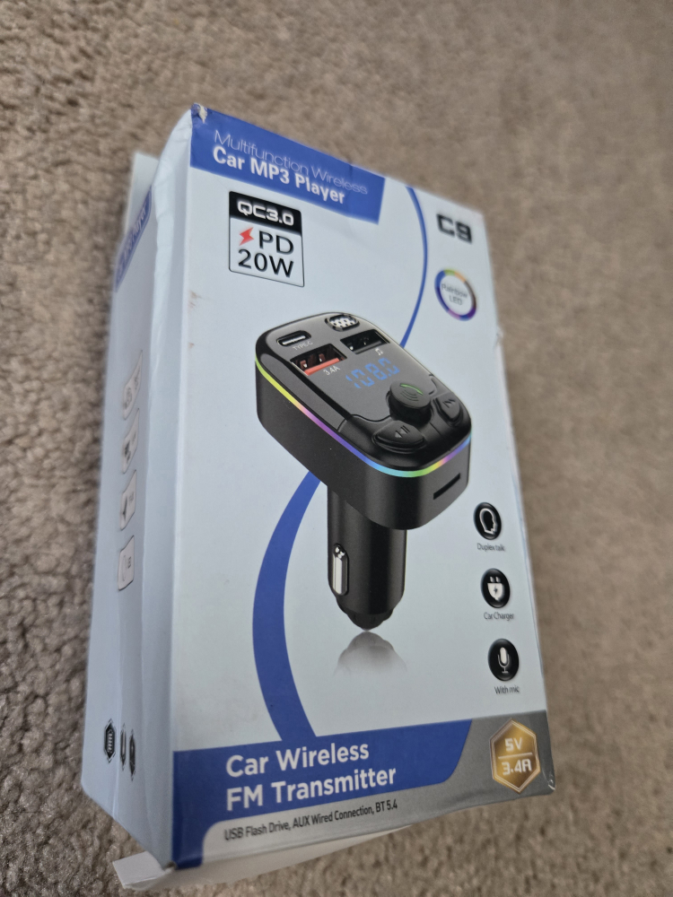 Car Wireless Bluetooth FM Transmitter New