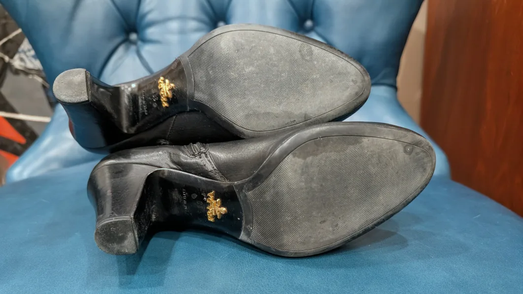 Prada Black Leather Boots - Size 38 image indicator(4)