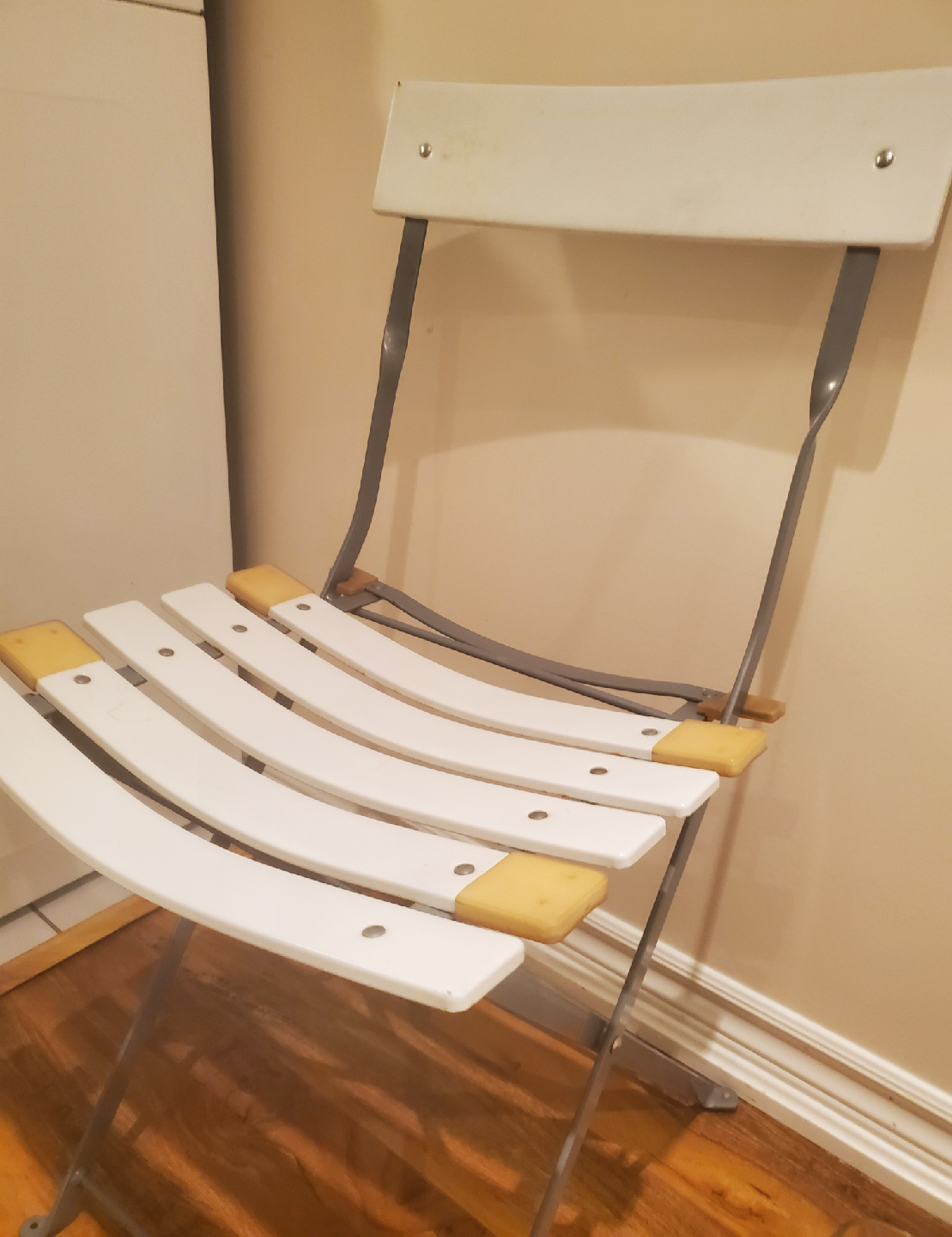 Folding Chair - White - Metal
