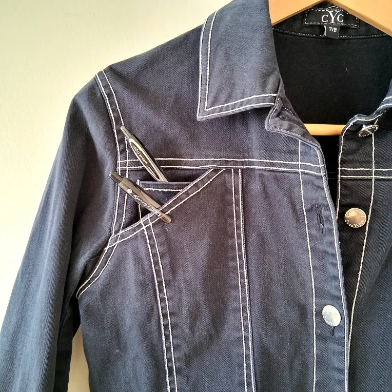 Denim Jacket Women Sz S image indicator(3)