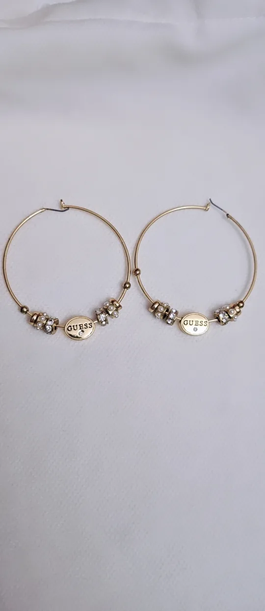Guess Gold Hoop Earrings thumbnail