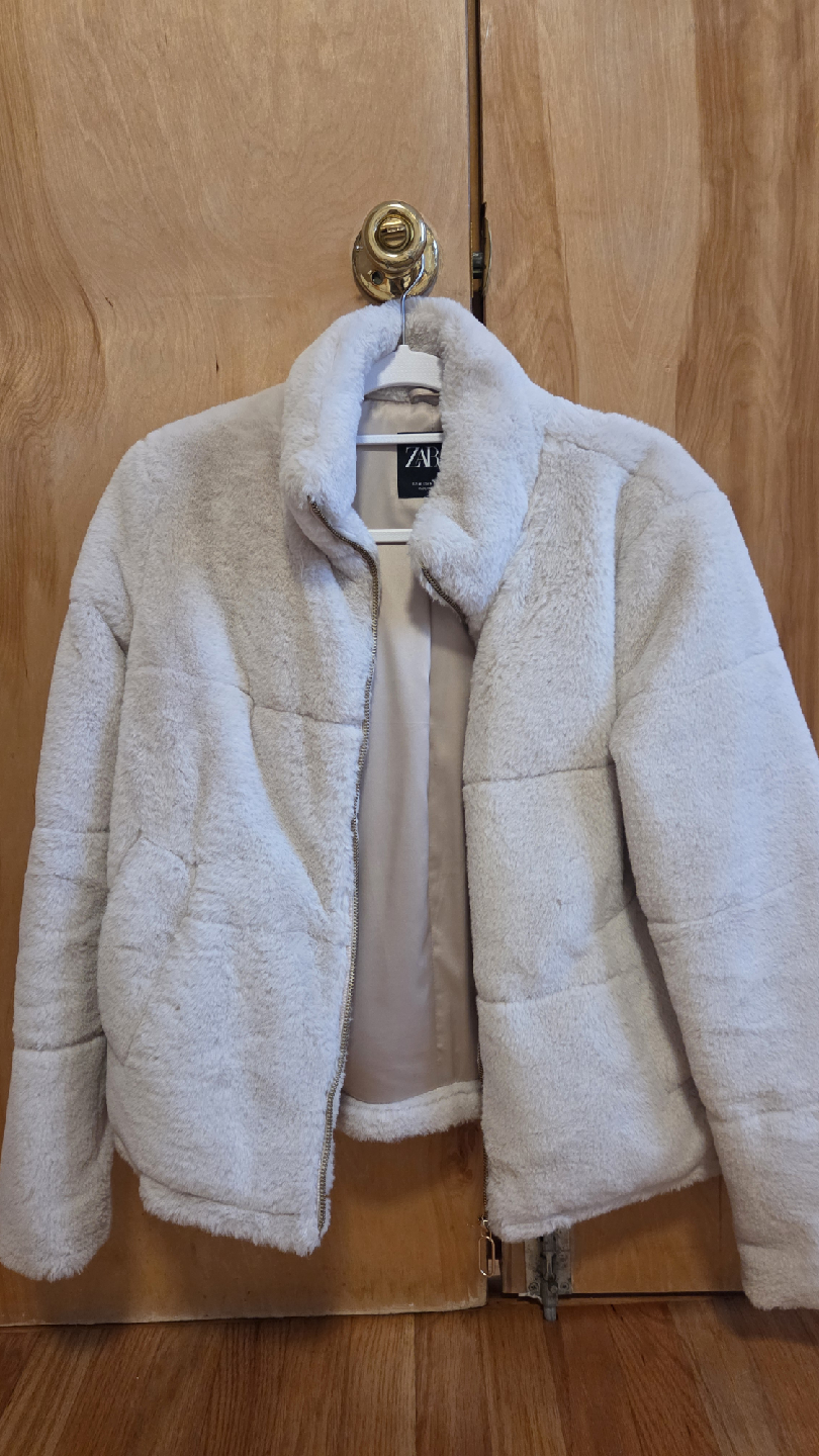 Zara Faux Fur Jacket - Size M