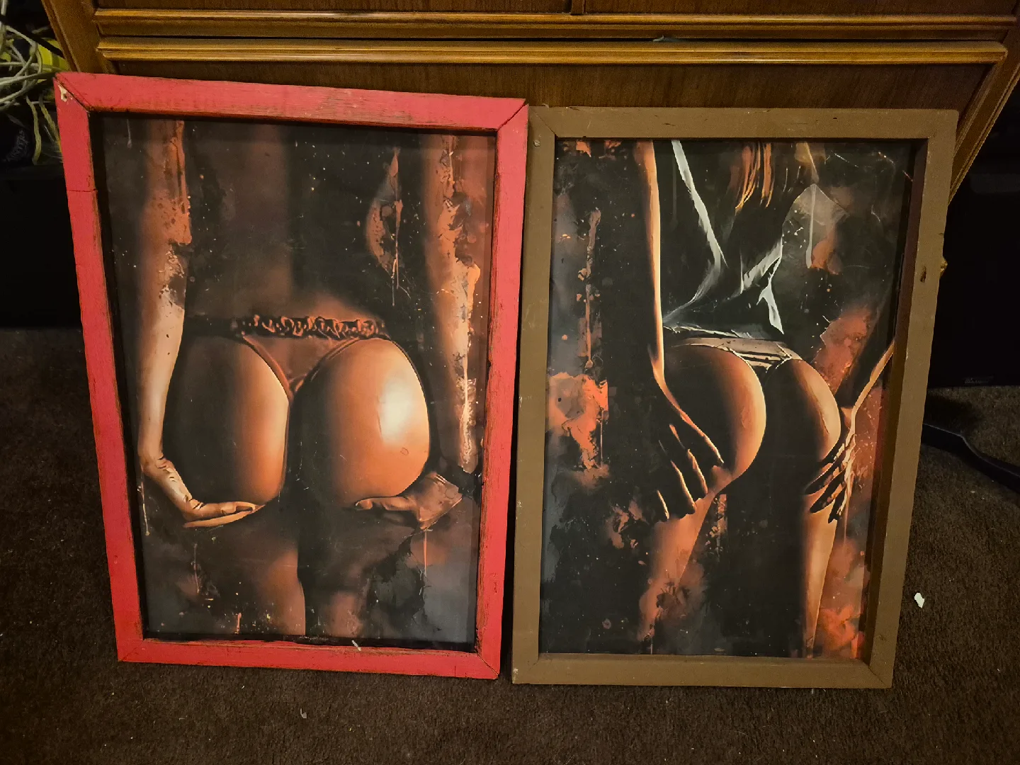 Two stretched sexy  women canvas prints thumbnail