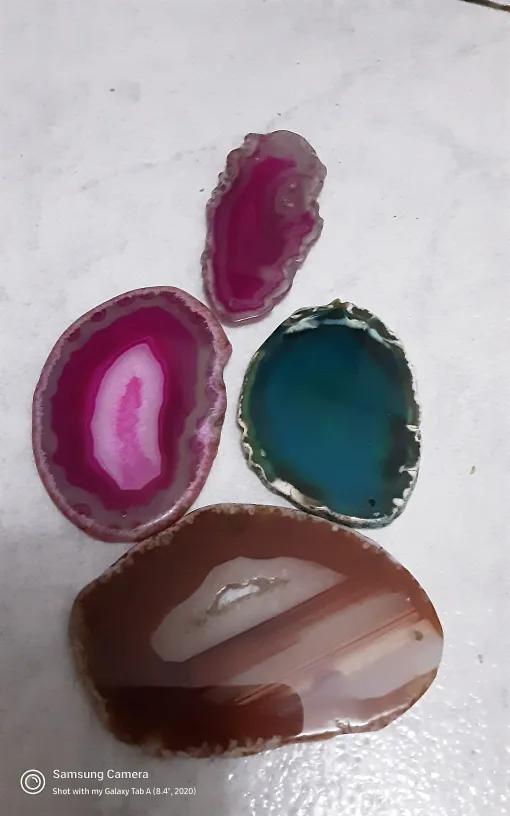 Agate Slices - Pink, Blue, Brown thumbnail