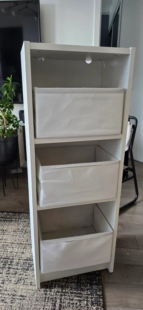 IKEA Billy Bookcase with Drawers - White thumbnail