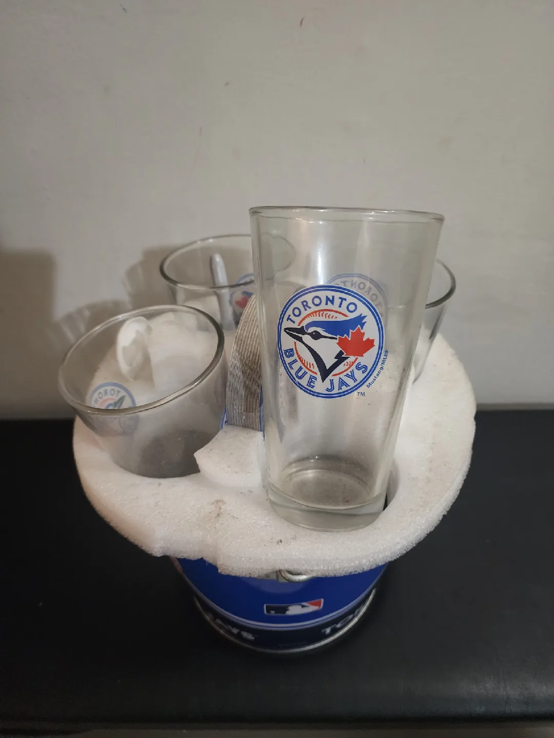Toronto Blue Jays Bucket with Glasses & Coasters image indicator(6)